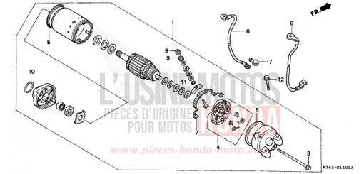 STARTING MOTOR NTV650T de 1996